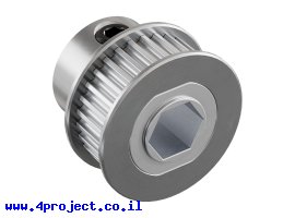 תמונה של מוצר גלגלת רצועת תזמון GT2 6mm לציר REX 8 מ"מ - 30 שיניים