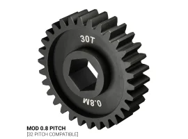 תמונה של מוצר גלגל שיניים MOD0.8 לציר 8 מ"מ בצורת REX ללא הידוק, פלדה - 30 שיניים