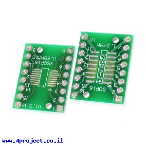 כרטיסון מתאם SOP16/SSOP16 0.65/1.27mm