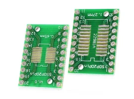 תמונה של מוצר כרטיסון מתאם SOP20/SSOP20 0.65/1.27mm