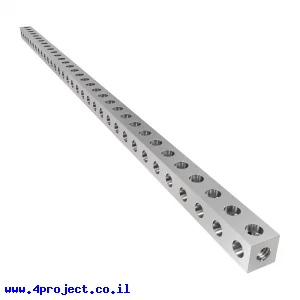 פס מחורר מרובע מאלומיניום goBILDA סדרה 1106 - אורך 264 מ"מ, 33 חורים