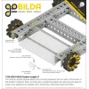 פס מחורר מרובע מאלומיניום goBILDA סדרה 1106 - אורך 264 מ"מ, 33 חורים