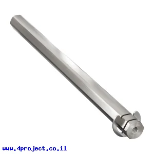 מוט REX 12mm פלדה עם טבעת - אורך 192 מ"מ