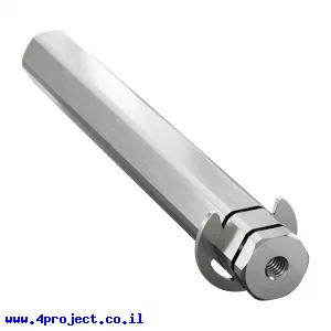 מוט REX 12mm פלדה עם טבעת - אורך 96 מ"מ