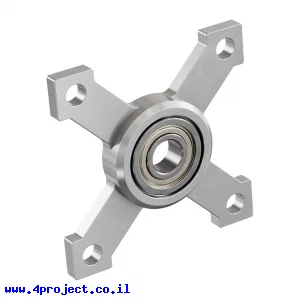 חיבור מיסב שטוח (40x40mm) לציר 1/4" (6.35 מ"מ)
