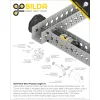 גלגל אומני כפול 72 מ"מ - חורים בתבנית goBILDA