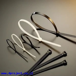 אזיקון 200x4mm לבן - חבילה של 100