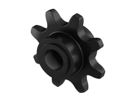 תמונה של מוצר גלגל שיניים לשרשרת 8mm, סיבוב חופשי על ציר 6 מ"מ, פלסטיק - 8 שיניים, חבילה של 2