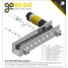 גלגל שיניים לשרשרת 8mm, לציר 8 מ"מ בצורת REX, פלסטיק - 8 שיניים, חבילה של 2