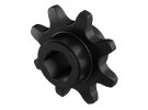 תמונה של מוצר גלגל שיניים לשרשרת 8mm, לציר 8 מ"מ בצורת REX, פלסטיק - 8 שיניים, חבילה של 2