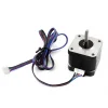 מנוע צעד 200 צעדים, 42.3x40 מ"מ, 4.08V/1.7A - מחבר JST