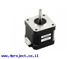 תמונה של מוצר מנוע צעד 200 צעדים, 42.3x40 מ"מ, 4.08V/1.7A - מחבר JST