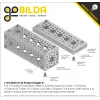 לוח מחורר תבנית goBILDA, מידות 43x144 מ"מ, 1x5 חורים, אלומיניום