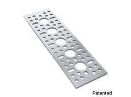 תמונה של מוצר לוח מחורר תבנית goBILDA, מידות 43x144 מ"מ, 1x5 חורים, אלומיניום
