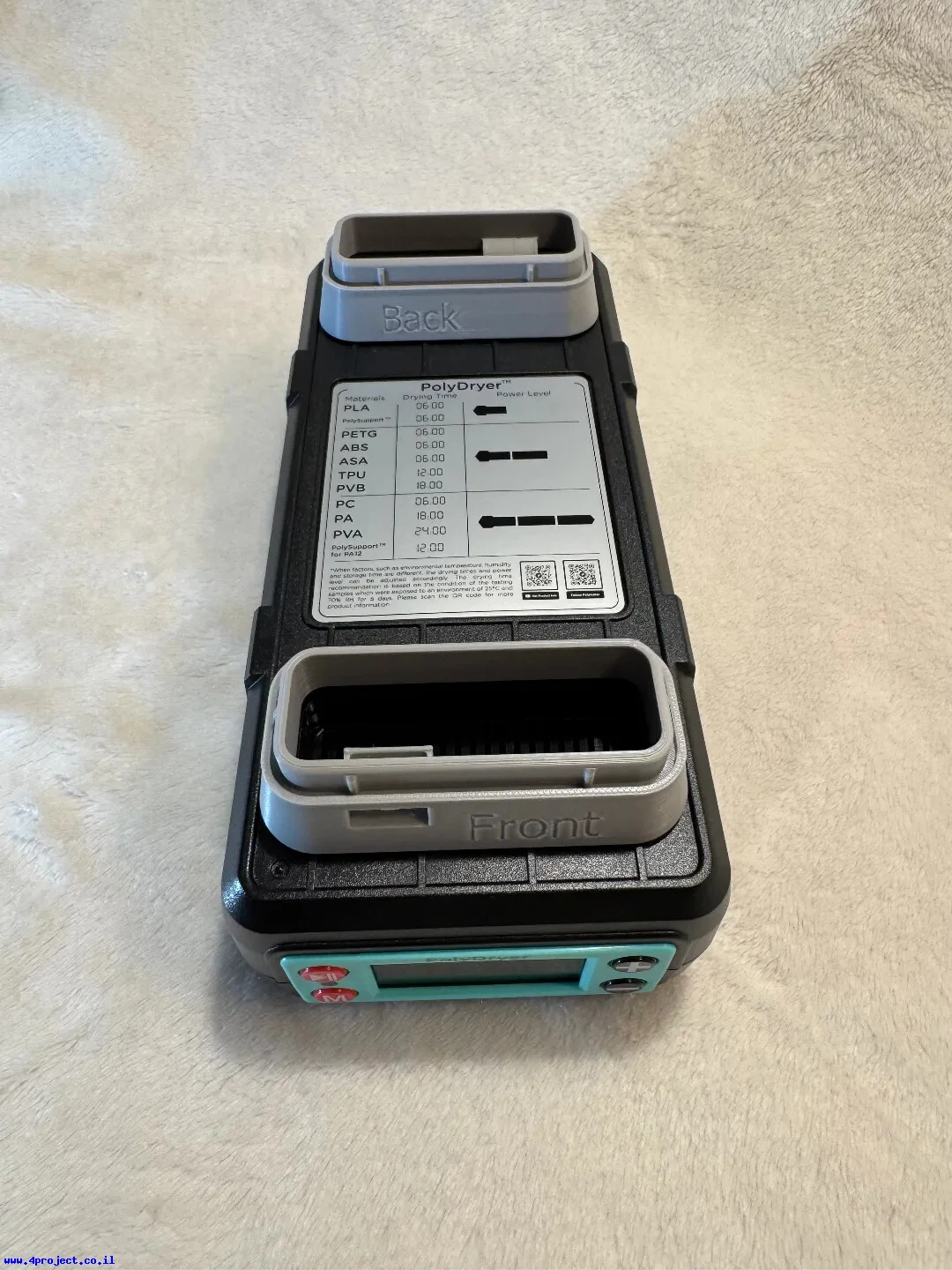 תושבות תוספת לבסיס ייבוש של PolyDryer