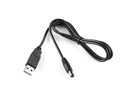 תמונה של מוצר כבל USB A ל-מחבר חשמל 5.5x2.1 מ"מ