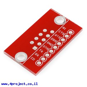 כרטיסון למחבר תקשורת טורית DB-9