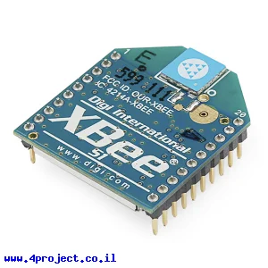 מודול תקשורת XBee S1 1mW - אנטנת שבב