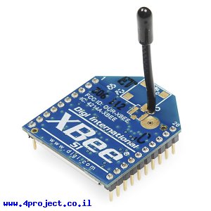 מודול תקשורת XBee S1 1mW - אנטנת חוט