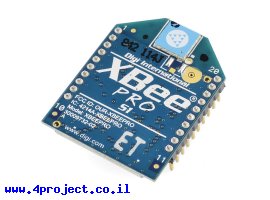 תמונה של מוצר מודול תקשורת XBee Pro S1 60mW - אנטנת שבב