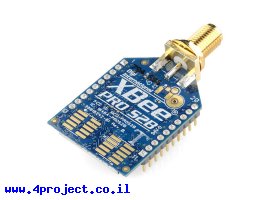 תמונה של מוצר מודול תקשורת XBee Pro S2B (ZB) 63mW - מחבר RP-SMA