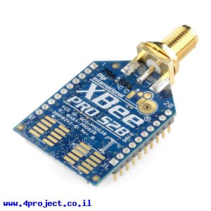 מודול תקשורת XBee Pro S2B (ZB) 63mW - מחבר RP-SMA