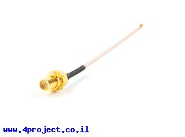 תמונה של מוצר מתאם מחבר U.FL/IPEX1 ל-RP-SMA - אורך 10 ס"מ