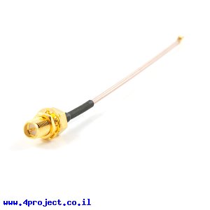 מתאם מחבר U.FL/IPEX1 ל-RP-SMA - אורך 10 ס"מ
