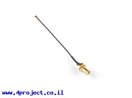 תמונה של מוצר מתאם מחבר U.FL/IPEX1 ל-SMA - אורך 10 ס"מ