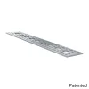 לוח מחורר תבנית goBILDA, מידות 43x240 מ"מ, 1x9 חורים, אלומיניום
