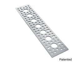תמונה של מוצר לוח מחורר תבנית goBILDA, מידות 43x192 מ"מ, 1x7 חורים, אלומיניום