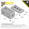 לוח מחורר תבנית goBILDA, מידות 43x96 מ"מ, 1x3 חורים, אלומיניום
