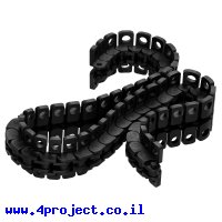 שרשרת פלסטיק 8 מ"מ עם תפסנים - אורך 40 ס"מ