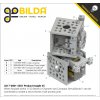 מחזיק מנוע Compact ServoBlock™ למנועי סרוו בגודל סטנדרטי עם ציר 3F-25T, רוחב 43 מ"מ