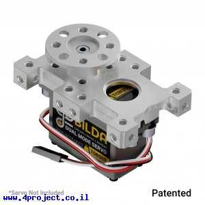 מחזיק מנוע Compact ServoBlock™ למנועי סרוו בגודל סטנדרטי עם ציר 3F-25T, רוחב 43 מ"מ