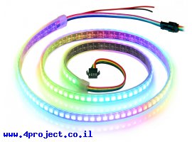 תמונה של מוצר רצועת לדים Addressable RGB - אורך 1 מטר, 144 לדים (SK9822)
