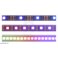 רצועת לדים Addressable RGB - אורך 1 מטר, 144 לדים (SK9822)
