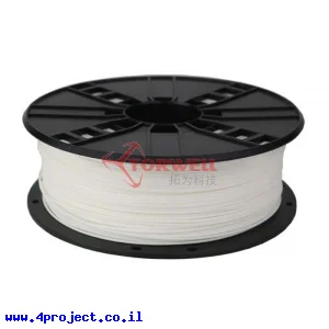 פלסטיק למדפסת תלת-מימד - לבן - PLA+ 1.75mm
