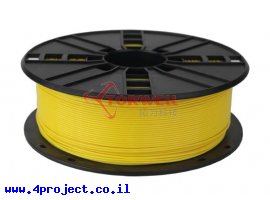 תמונה של מוצר פלסטיק למדפסת תלת-מימד - צהוב - PLA+ 1.75mm