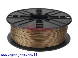 תמונה של מוצר פלסטיק למדפסת תלת-מימד - זהב - PLA+ 1.75mm