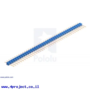מחבר שורה זכר - 1x40 (כחול)