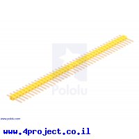 מחבר שורה זכר - 1x40 (צהוב)