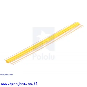 מחבר שורה זכר - 1x40 (צהוב)