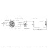 מנוע 36Dx127L מהירות 60rpm @ 12V עם מקודד - סדרה 5202 - ציר 6 מ"מ