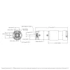 מנוע 36Dx127L מהירות 60rpm @ 12V עם מקודד - סדרה 5202 - ציר 6 מ"מ