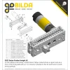 מנוע 36Dx127L מהירות 117rpm @ 12V עם מקודד - סדרה 5202 - ציר 6 מ"מ