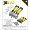 מנוע 36Dx127L מהירות 117rpm @ 12V עם מקודד - סדרה 5202 - ציר 6 מ"מ