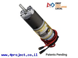 תמונה של מוצר מנוע 36Dx127L מהירות 117rpm @ 12V עם מקודד - סדרה 5202 - ציר 6 מ"מ