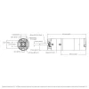 מנוע 36Dx118L מהירות 223rpm @ 12V עם מקודד - סדרה 5202 - ציר 6 מ"מ