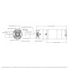 מנוע 36Dx118L מהירות 312rpm @ 12V עם מקודד - סדרה 5202 - ציר 6 מ"מ